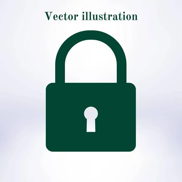 Icono Bloqueo Estilo Diseño Plano Vector Eps10 — Archivo Imágenes Vectoriales