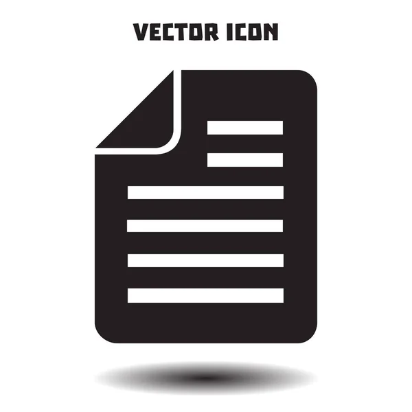 Icona Del Documento Illustrazione Vettoriale — Vettoriale Stock