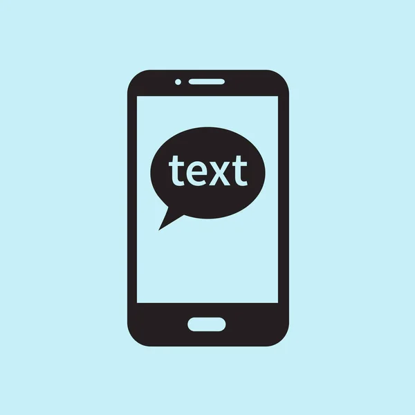 Mobil Chat Symbol Handy Das Web Chat Und Dialog Repräsentiert — Stockvektor