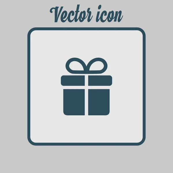 Icono Caja Regalo Ilustración Vectorial — Vector de stock