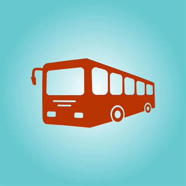 Buss Tecken Ikon Kollektivtrafik Symbol — Stock vektor
