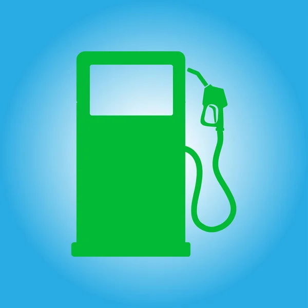 汽油泵喷嘴标志 加油站图标 平面设计风格 — 图库矢量图片