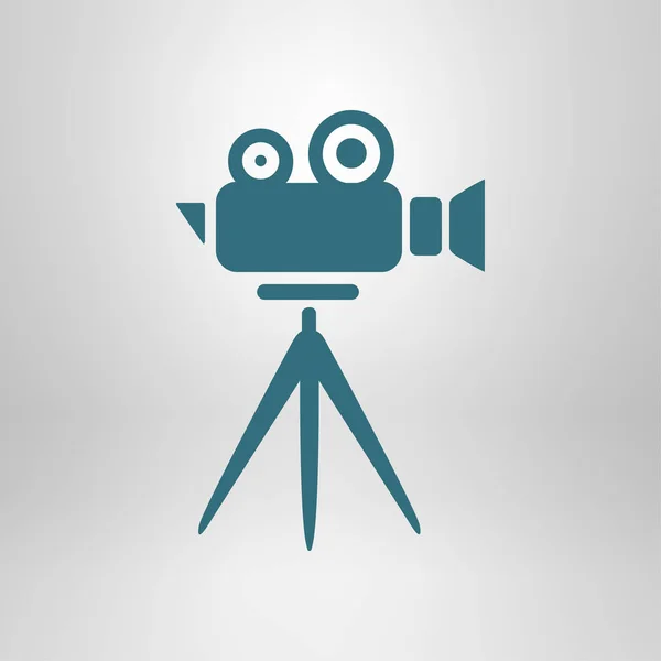 Cinema Camera Icon Flat Design Style Vector Eps — Stock Vector