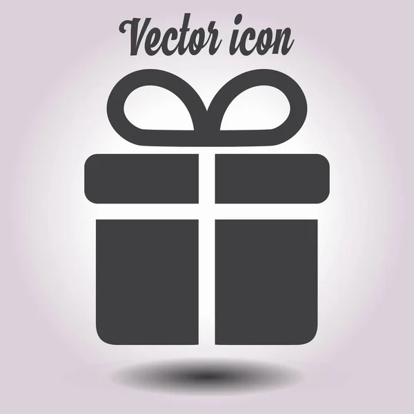 Значок Коробки Подарка Векторная Иллюстрация — стоковый вектор