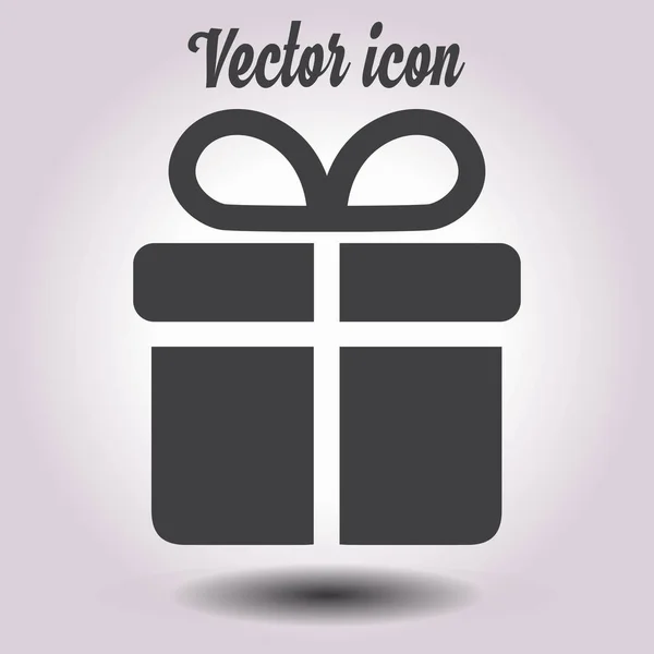 Icône Boîte Cadeau Illustration Vectorielle — Image vectorielle