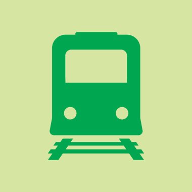 Tren simgesi. Metro erkek. Tren istasyonu işareti.