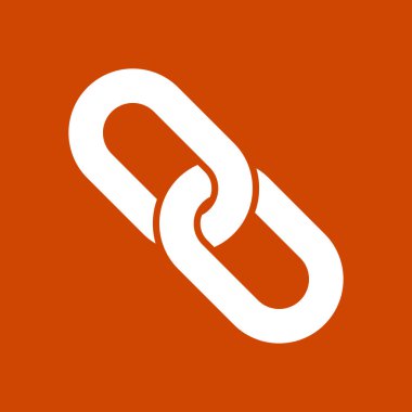 Bağlantı tek simge. Zincir bağlantı erkek.