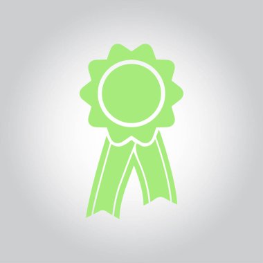  Kurdele simgesi ile rozet. Ödülü rozet şerit erkek ile.