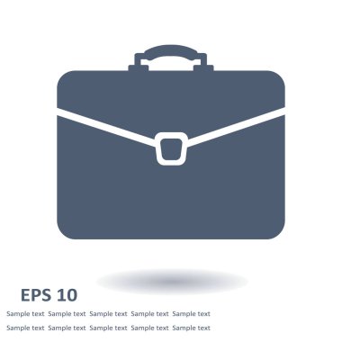 Evrak çantası ikonu, vektör illüstrasyonu. düz tasarım biçimi 