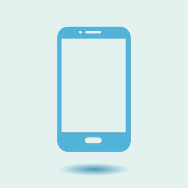 Smartphone kutsal kişilerin resmi, vektör çizim vektör çizim 