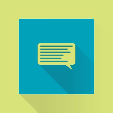 Geneli düz tasarım simgesi bubbles 