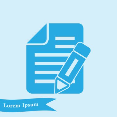 belge simgesi. vektör illüstrasyonu