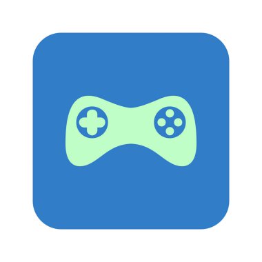Gamepad simgesi. Vektör. Düz tasarım stili