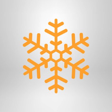 Kar tanesi simgesi. Yılbaşı dekorasyonu.