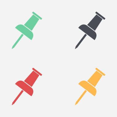  PIN simgesi itmek. Vektör Eps 10. 