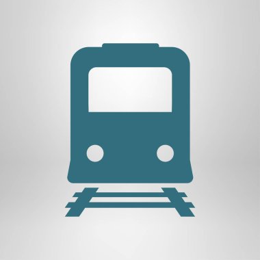 Tren simgesi. Metro erkek. Tren istasyonu işareti.