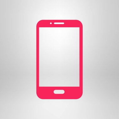 Akıllı telefon simgesinin vektör illüstrasyonu 
