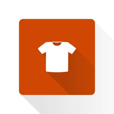 T-shirt işareti simgesi. Giysi sembolü. Düz tasarım stili.