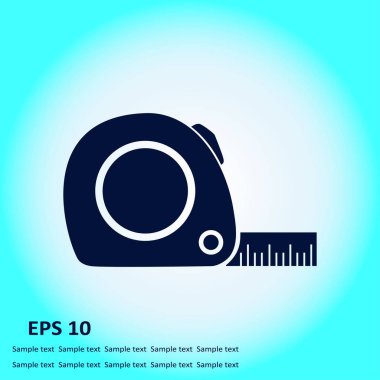  Mezura simgesi. Rulet inşaat erkek.