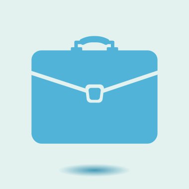 Evrak çantası ikonu, vektör illüstrasyonu. düz tasarım biçimi 
