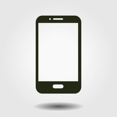 Akıllı telefon simgesinin vektör illüstrasyonu 