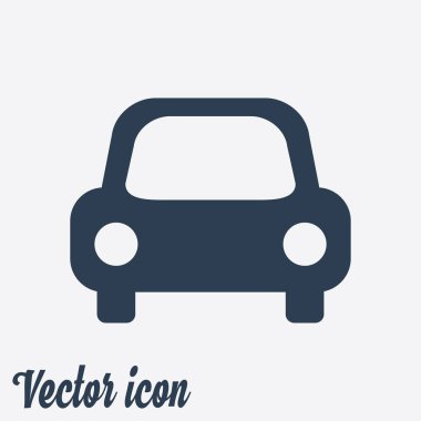 Taşıma simgesi. Araba işareti. Teslimat taşıma sembolü.