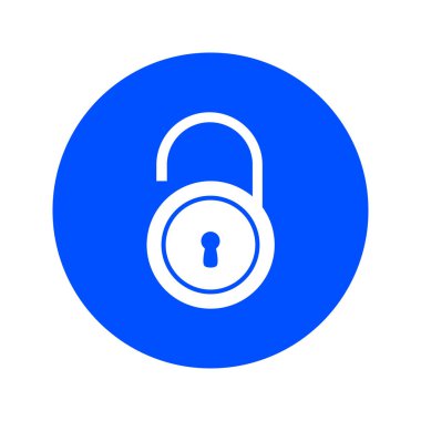 Simgesini kilidini. Düz tasarım stili. Vektör Eps10 