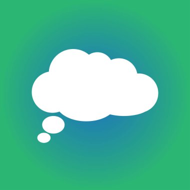 Düz Icon.Vector Eps 10 sohbet. 