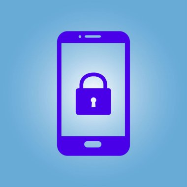 Internet güvenlik kavramı simgesi, kimlik ve koruma sembol, vektör çizim 