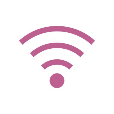 WiFi sembolü. Vektör kablosuz ağ kutsal kişilerin resmi. Düz tasarım