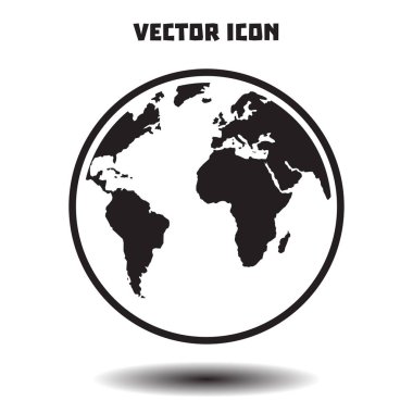 Küre simgesi basit vektör çizim