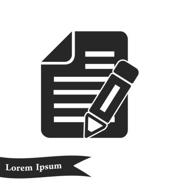 belge simgesi. vektör illüstrasyonu