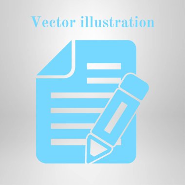 belge simgesi. vektör illüstrasyonu