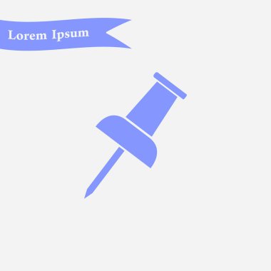  PIN simgesi itmek. Vektör Eps 10. 