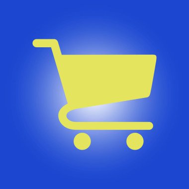 grafik alışveriş düz simgesi