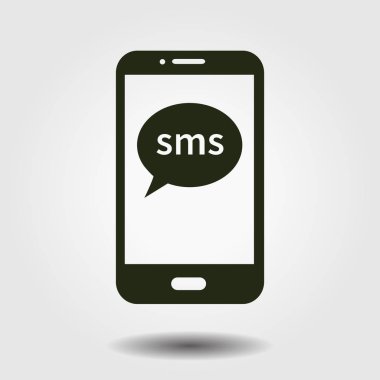 Smartphone kutsal kişilerin resmi, vektör çizim vektör çizim 