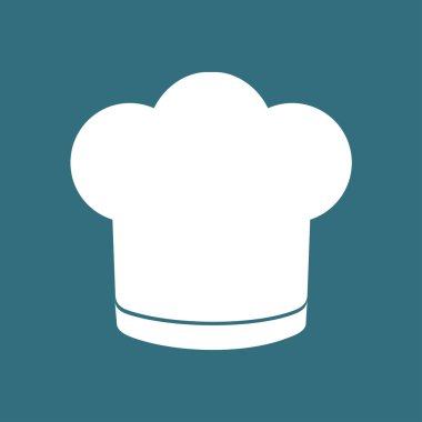 Chef şapka işareti simgesi. Şapka pişirme sembolü.