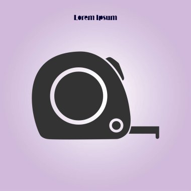  Mezura simgesi. Rulet inşaat erkek.