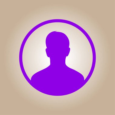 Kullanıcı simgesi simgesi. Kişi sembolü. İnsan avatarı. Düz stil. EPS 10.