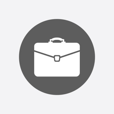 Evrak çantası ikonu, vektör illüstrasyonu. düz tasarım biçimi 