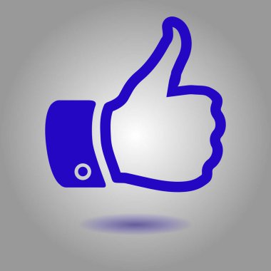 Simge gibi. El parmak tabela. Sembol başparmak. Düz tasarım stili. 