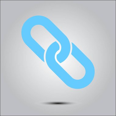 Bağlantı tek simge. Zincir bağlantı erkek.