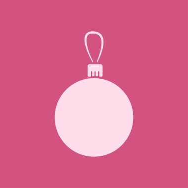 Noel topları simgesi. Yılbaşı dekorasyonu.