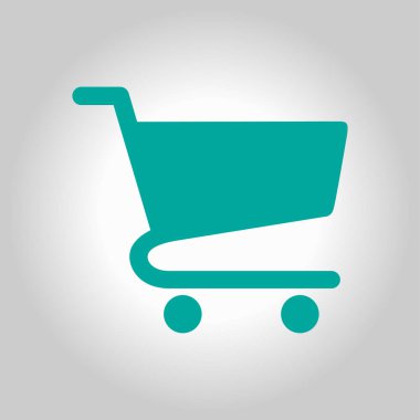 grafik alışveriş düz simgesi