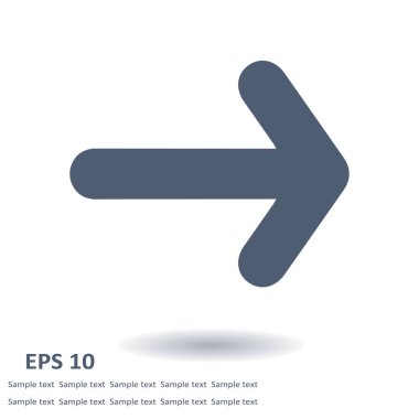 Ok simgesi. vektör illüstrasyonu