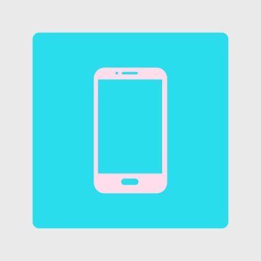 Smartphone kutsal kişilerin resmi, vektör çizim vektör çizim 