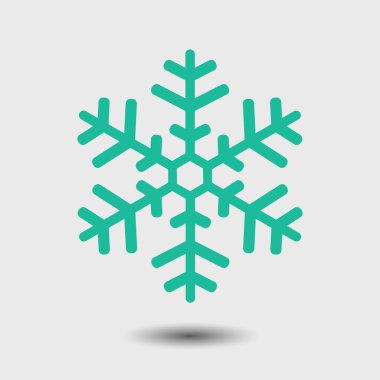 Kar tanesi simgesi. Yılbaşı dekorasyonu.