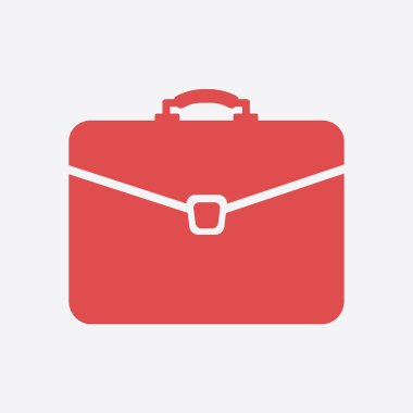 Evrak çantası ikonu, vektör illüstrasyonu. düz tasarım biçimi 