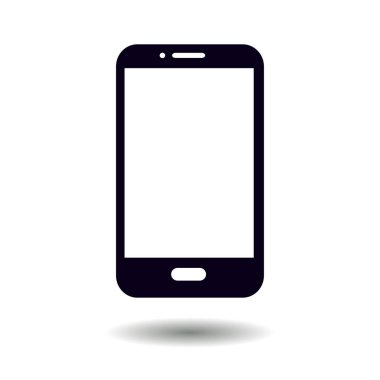 Akıllı telefon simgesinin vektör illüstrasyonu 