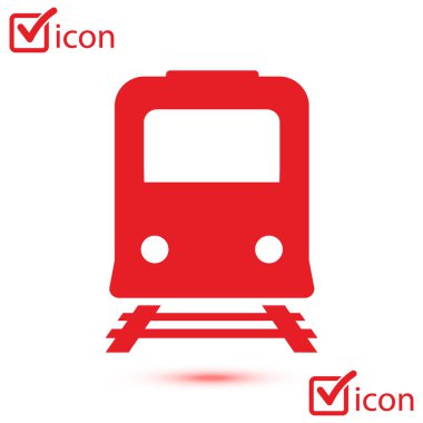 Tren simgesi. Metro sembolü. Tren istasyonu işareti.